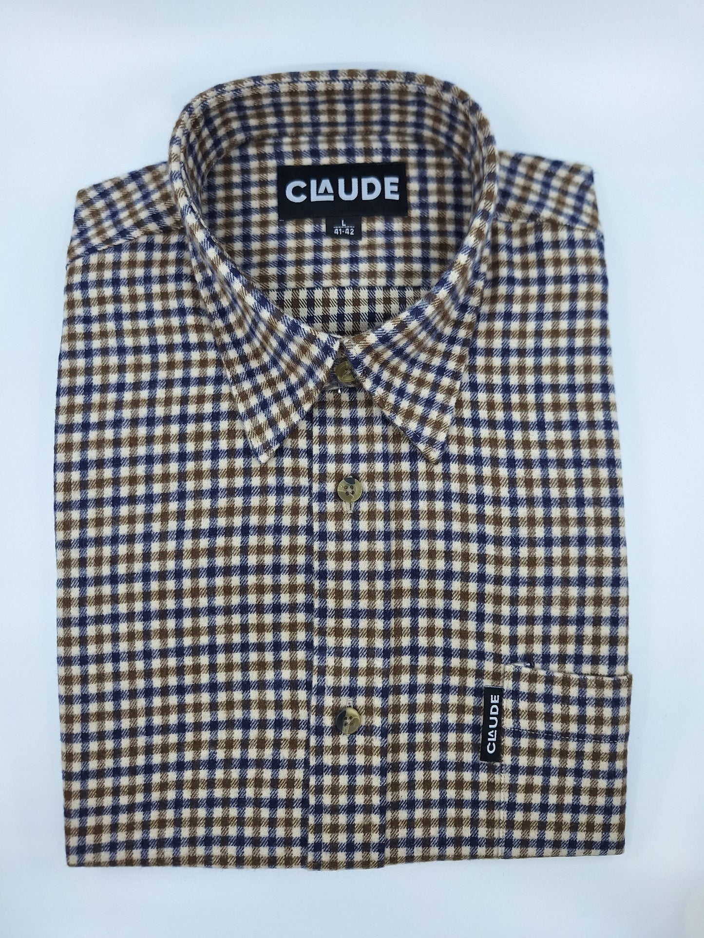 Claude herenhemd flanel